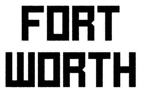 Fort Worth stamp. Typographic sign, stamp or logoのイラスト素材