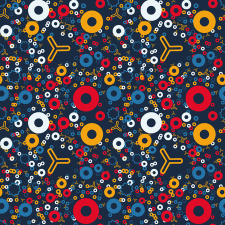 Eternal fraction creative pattern. Digital design for print, fabric, fashion or presentation.のイラスト素材