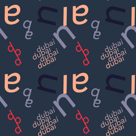 Dubai
 creative pattern. Digital design for print, fabric, fashion or presentation.のイラスト素材
