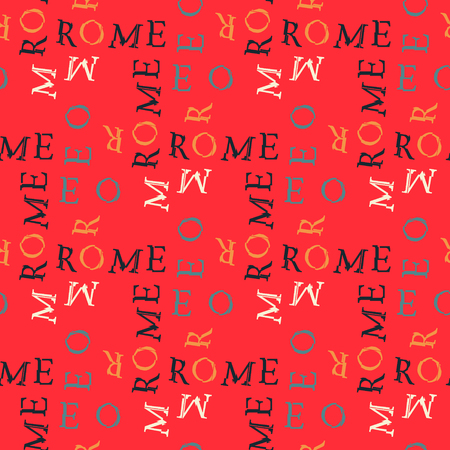 Word Rome patternのイラスト素材