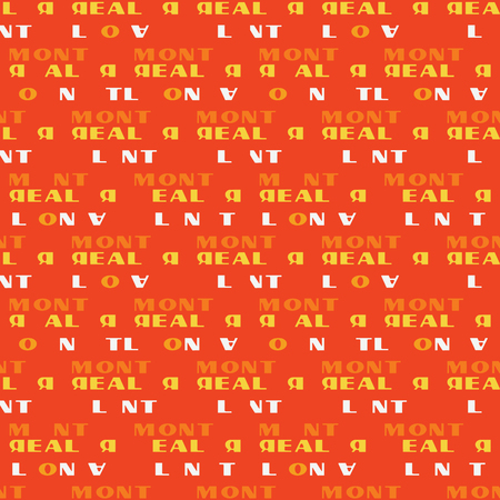 Montreal seamless pattern. Authentic artistic design for background.のイラスト素材