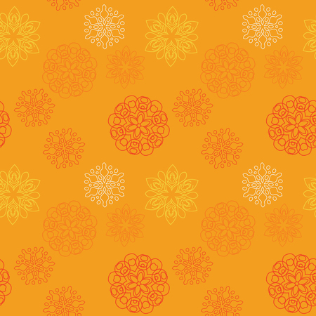 Snowflake different seamless pattern. Suitable for screen, print and other media.のイラスト素材