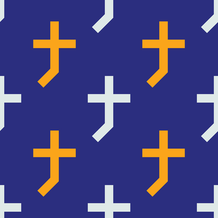 Cross shade seamless pattern. Strict line geometric pattern Vector illustration.のイラスト素材