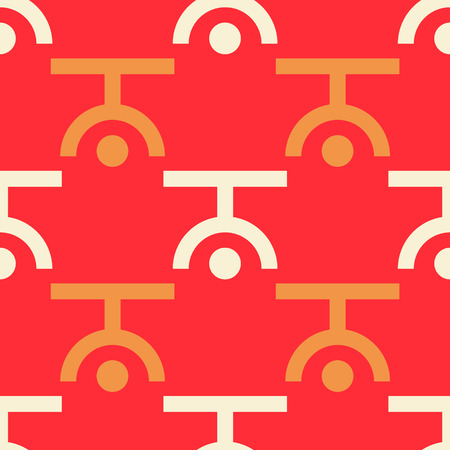 Upside down seamless pattern. Strict line geometric pattern for your design.のイラスト素材