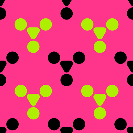 Magic pills seamless pattern. Strict line geometric pattern for your design.のイラスト素材