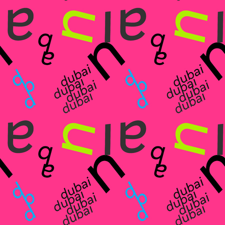 Dubai creative pattern. Digital design for print, fabric, fashion or presentation.のイラスト素材