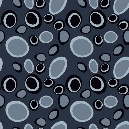 Stones flow seamless pattern. Vector illustration.のイラスト素材