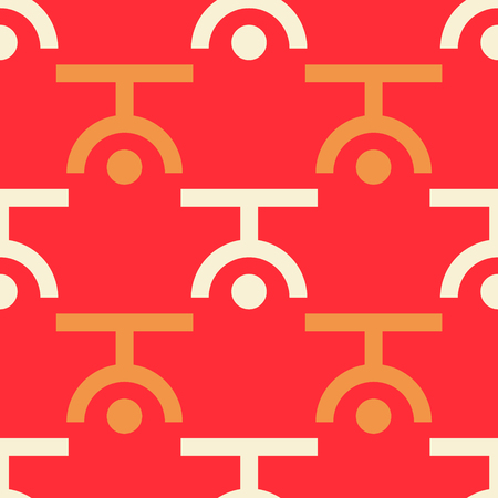 Upside down seamless pattern. Strict line geometric pattern for your design.のイラスト素材