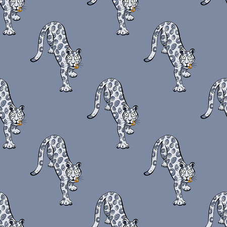 Leopard seamless pattern. Original design for print or digital media.のイラスト素材