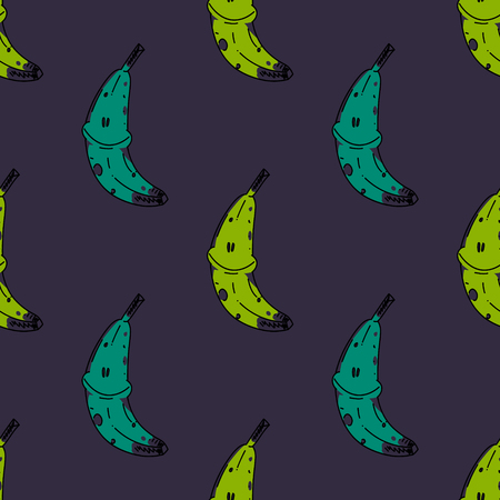 Happy banana seamless pattern.のイラスト素材