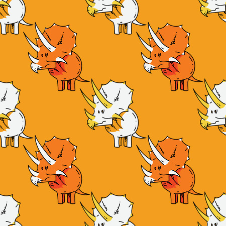Dinosaur seamless pattern. Original design for print or digital media.のイラスト素材