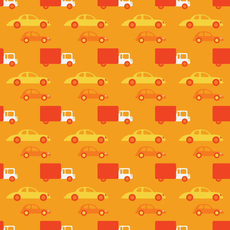 City traffic seamless pattern. Original design for print or digital media.のイラスト素材