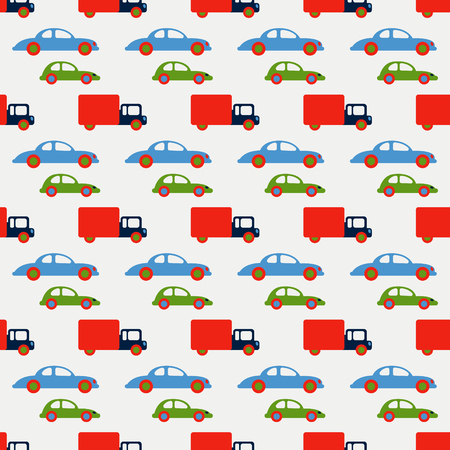 City traffic seamless pattern. Original design for print or digital media.のイラスト素材