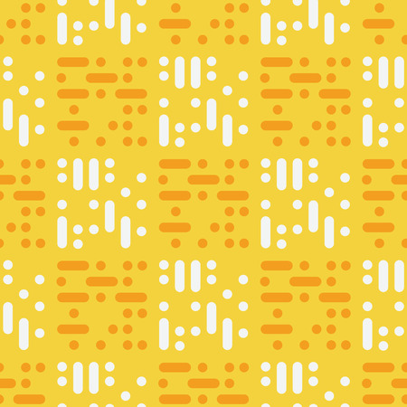Dots tiles abstract seamless pattern. Simple geometry series.のイラスト素材