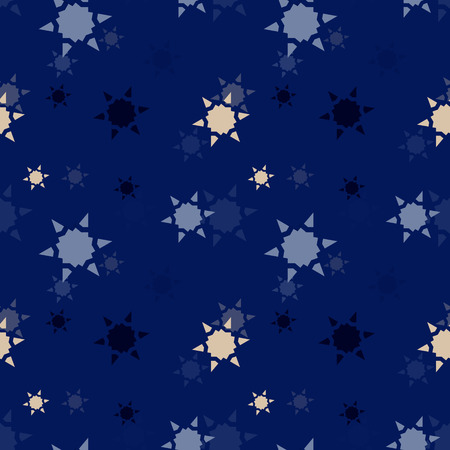 Star stains geometric seamless pattern. Simple geometry series.のイラスト素材