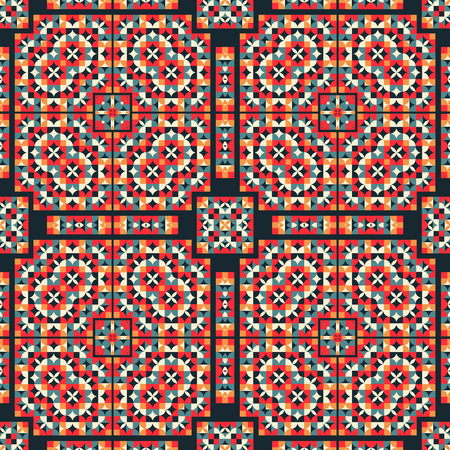 geometric with asian look seamless pattern, abstract colorful background, texture.のイラスト素材