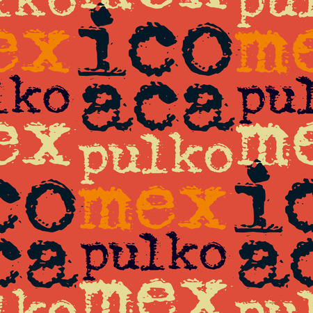 Acapulco, mexico seamless patternのイラスト素材