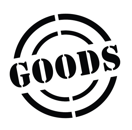 Goods stamp on whiteのイラスト素材