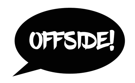 offside stamp on white background. Sign, label, sticker.のイラスト素材