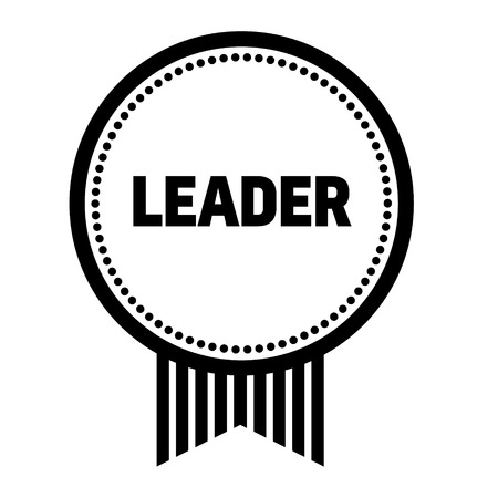 leader stamp on white background. Sign, label, sticker.のイラスト素材