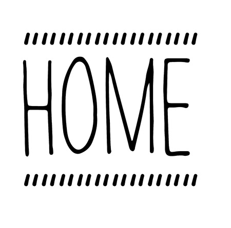 home stamp on white background. Sign, label, sticker.のイラスト素材