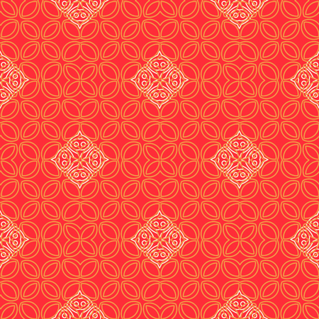 Abstract line art eastern pattern. Geometric style.のイラスト素材