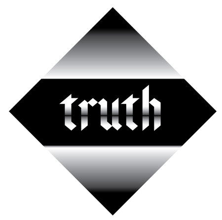 truth label on white backgroundのイラスト素材