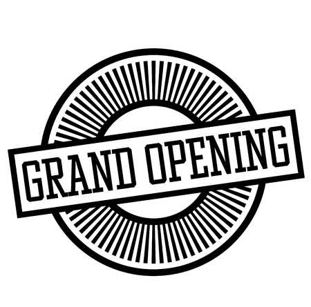 grand opening stamp on white backgroundのイラスト素材