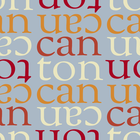 Canton, China seamless pattern, typographic city background, texture.のイラスト素材