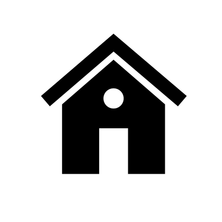 Home icon. Black on white series.のイラスト素材