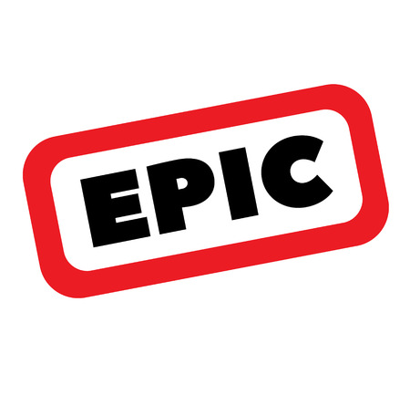 epic stamp on white background. Sign label sticker.のイラスト素材