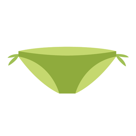 swimsuit panties flat illustration on white. Lifestyle and fashion series.のイラスト素材