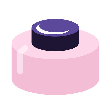 cream flat illustration on white. Lifestyle and fashion series.のイラスト素材