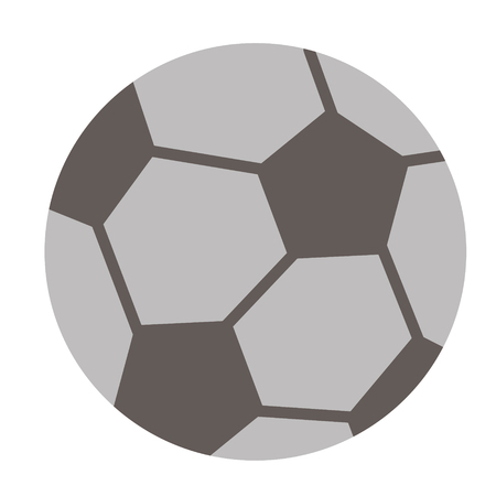 Football flat illustration on whiteのイラスト素材