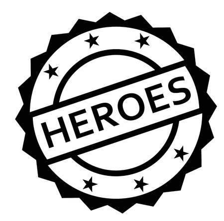 HEROES stamp on whiteのイラスト素材