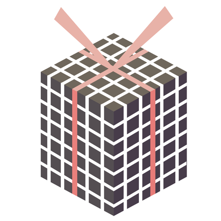 Present flat illustration. Home, lifestyle and holiday seriesのイラスト素材