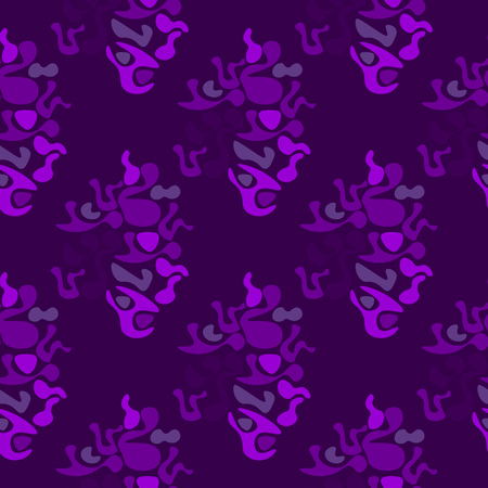 Abstract forest spirit seamless pattern. Natural abstract series.のイラスト素材