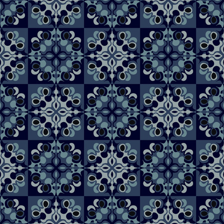 Decorative tiles seamless pattern. Geometric tiles series.