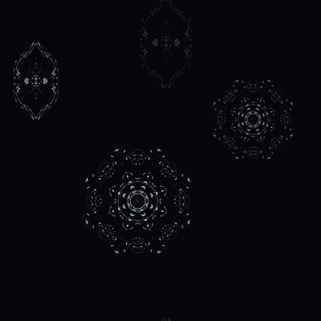 Biomorphic particles seamless pattern, abstract colorful background, texture.のイラスト素材