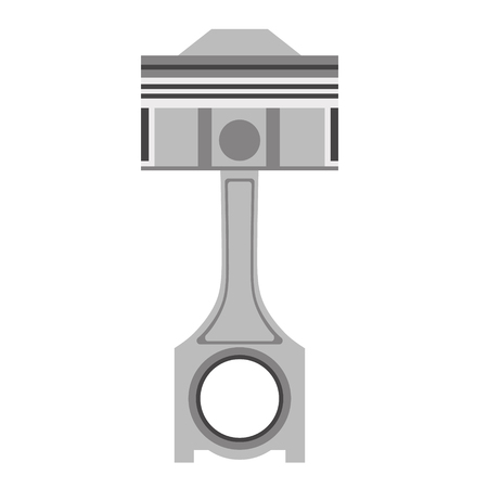 Engine piston flat illustration. City life and everyday objects series.のイラスト素材