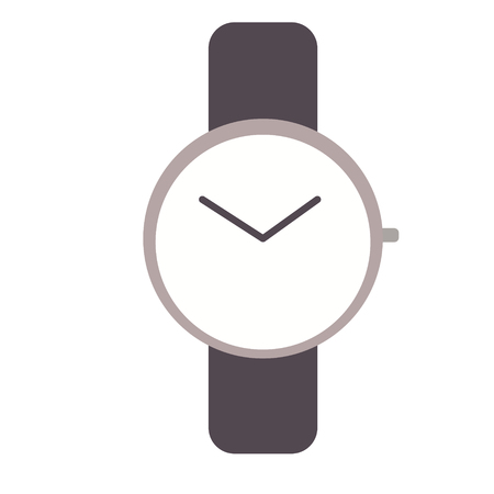 Wristwatch flat illustration. Lifestyle and everyday objects series.のイラスト素材