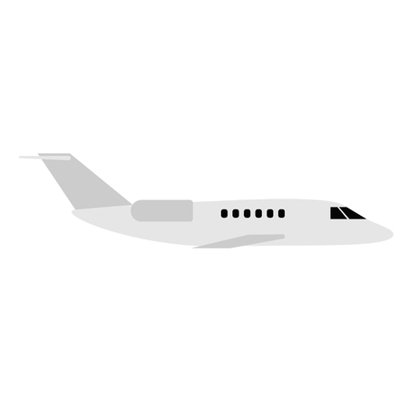 Plane flat illustration. City life and everyday objects series.のイラスト素材