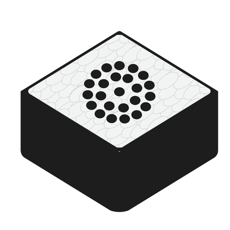 Sushi flat illustration. Kitchen, home and food seriesのイラスト素材