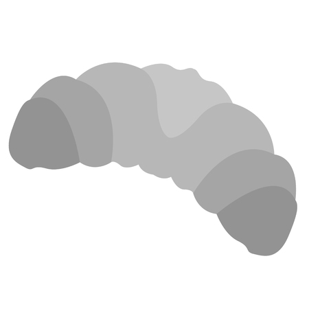 Croissant flat illustration. Kitchen, home and food seriesのイラスト素材