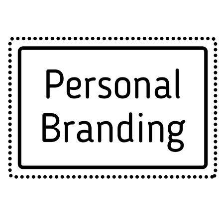 PERSONAL BRANDING stamp on white backgroundのイラスト素材