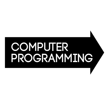 COMPUTER PROGRAMMING stamp on white backgroundのイラスト素材
