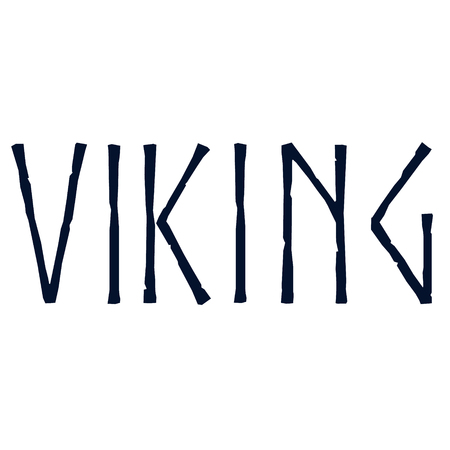 Word viking geometric illustration isolated on backgroundのイラスト素材