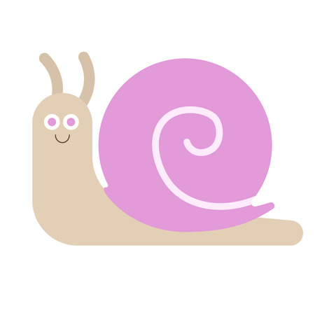 Snail geometric illustration isolated on backgroundのイラスト素材