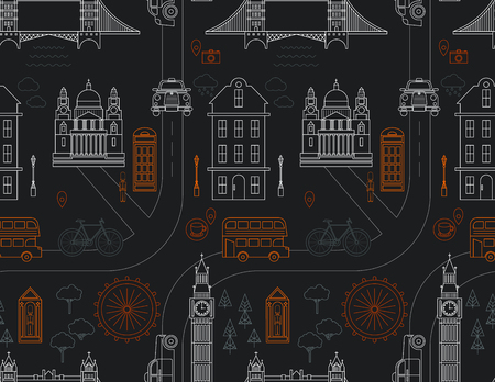 London pattern seamless geometric designのイラスト素材