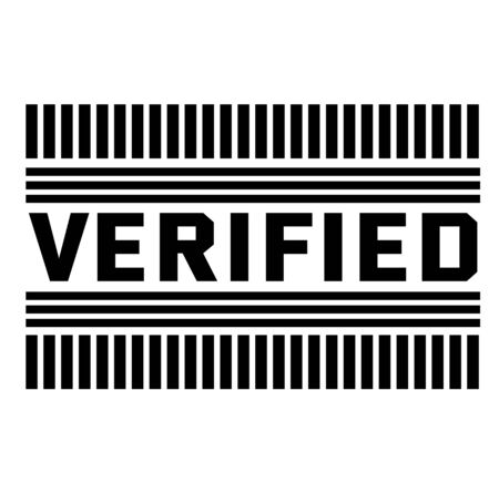 VERIFIED stamp on white background. Labels and stamps series.のイラスト素材